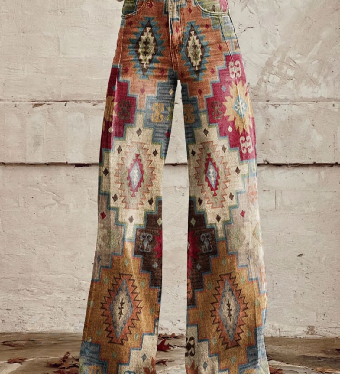 Jovanka | Retro Chevron Pantalone Elegantan i Moderan