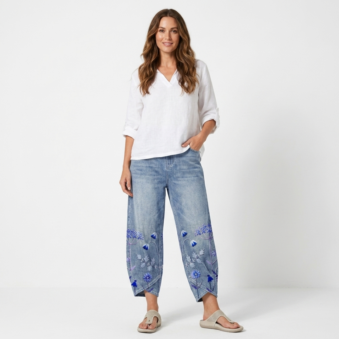 Vaska - Izvezeni casual pantalone