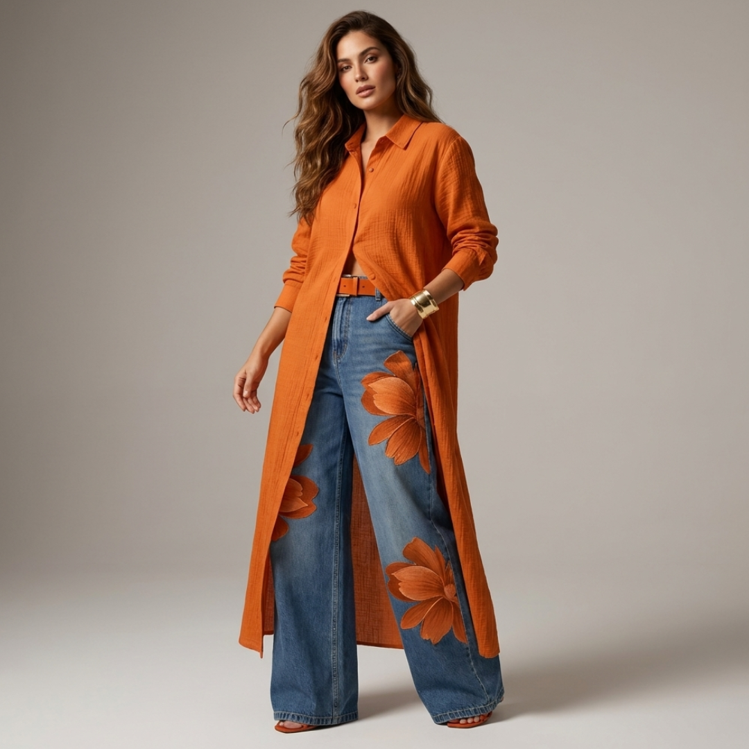 Vidosava - Set pantalona i dugih rukava košulje