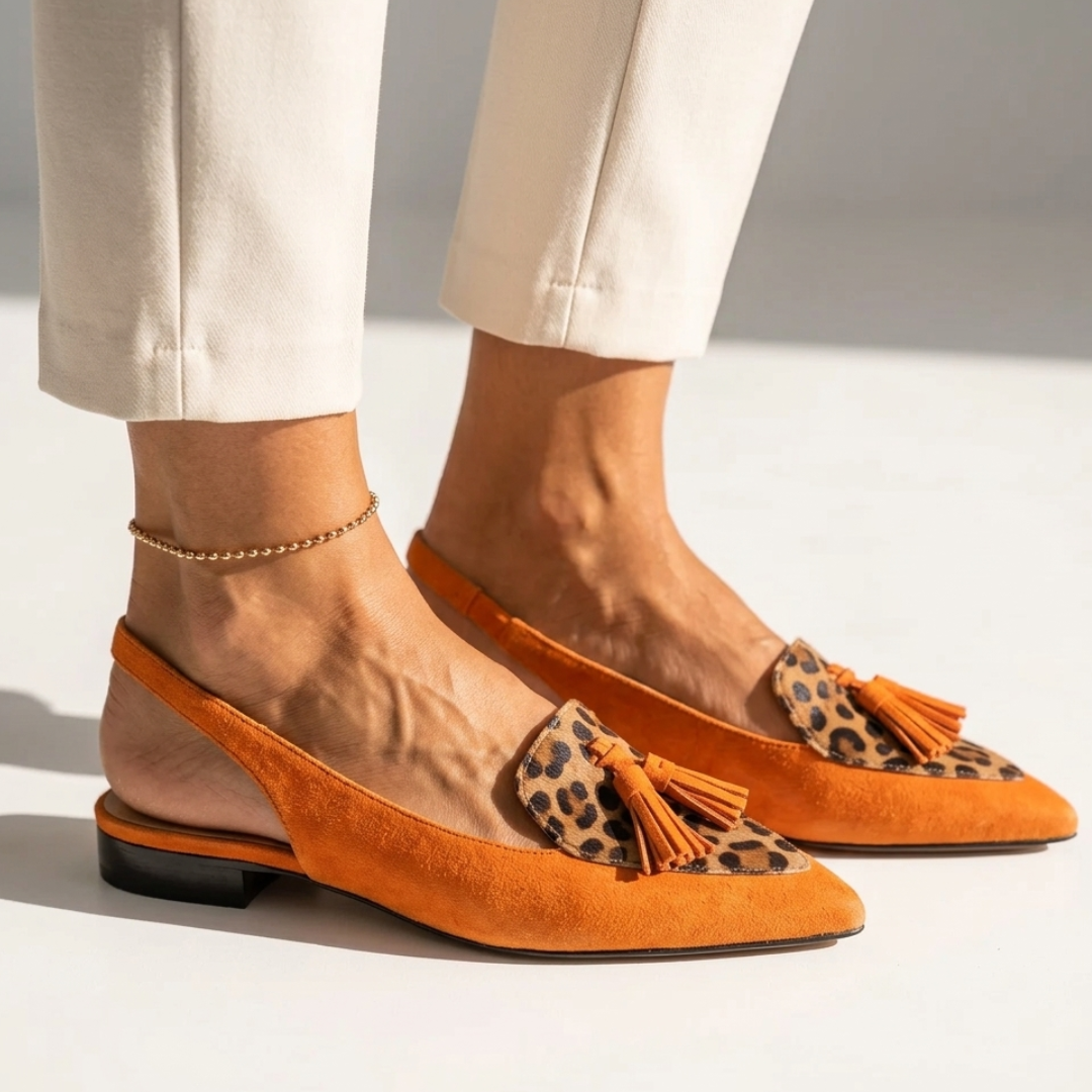 Svetlana - Špicasti Slingback Ravni