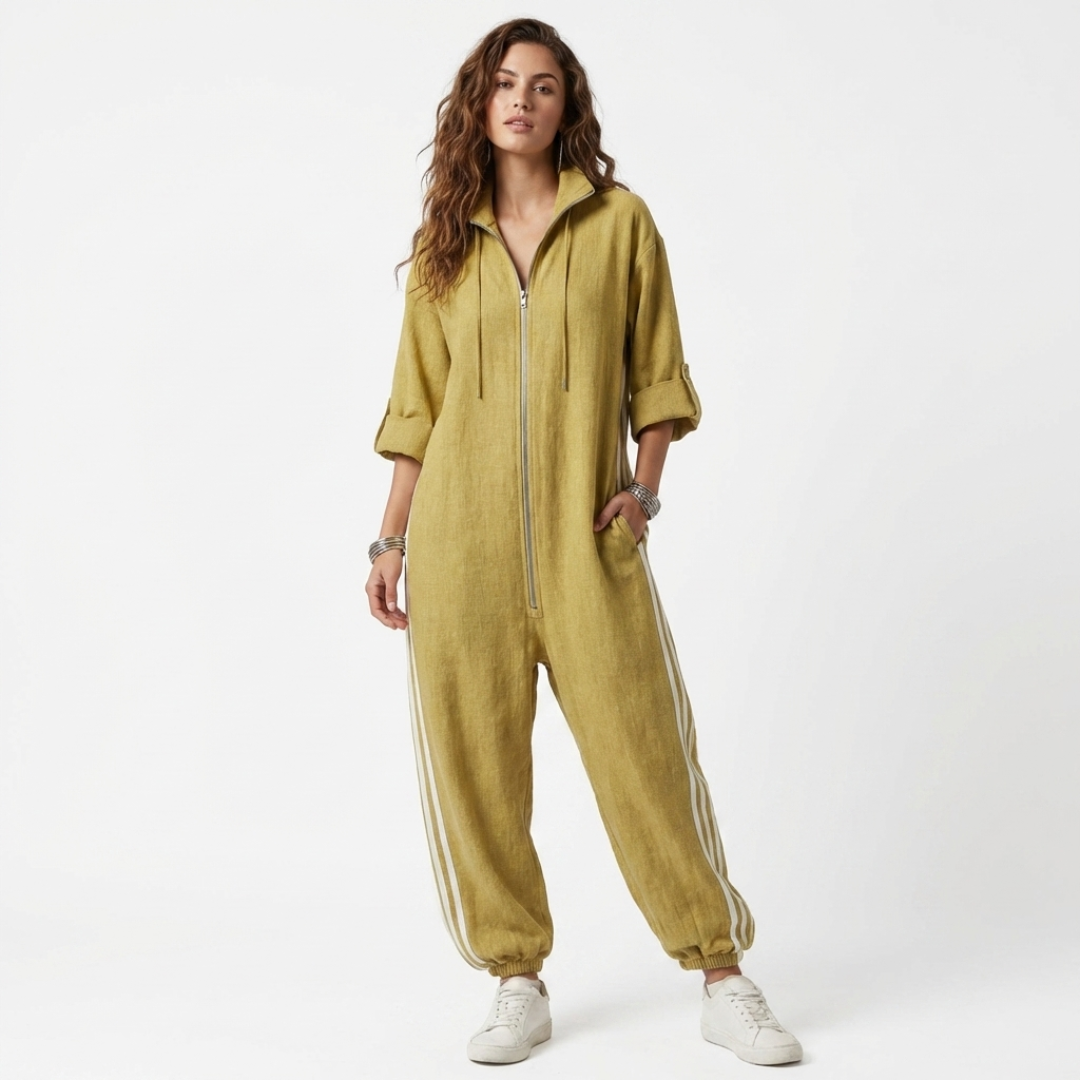 Jelena - Prugasta kombinezon, sportski stil