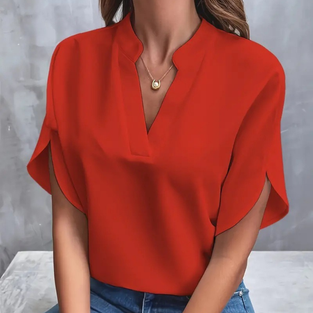 Jelena - Elegantna bluza s profinjenim ovratnikom