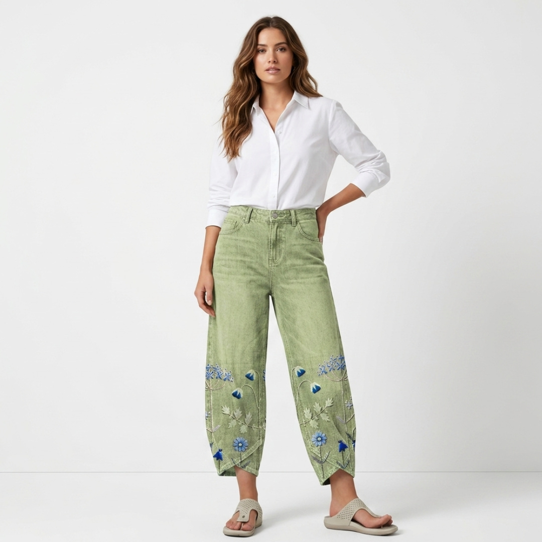 Vaska - Izvezeni casual pantalone