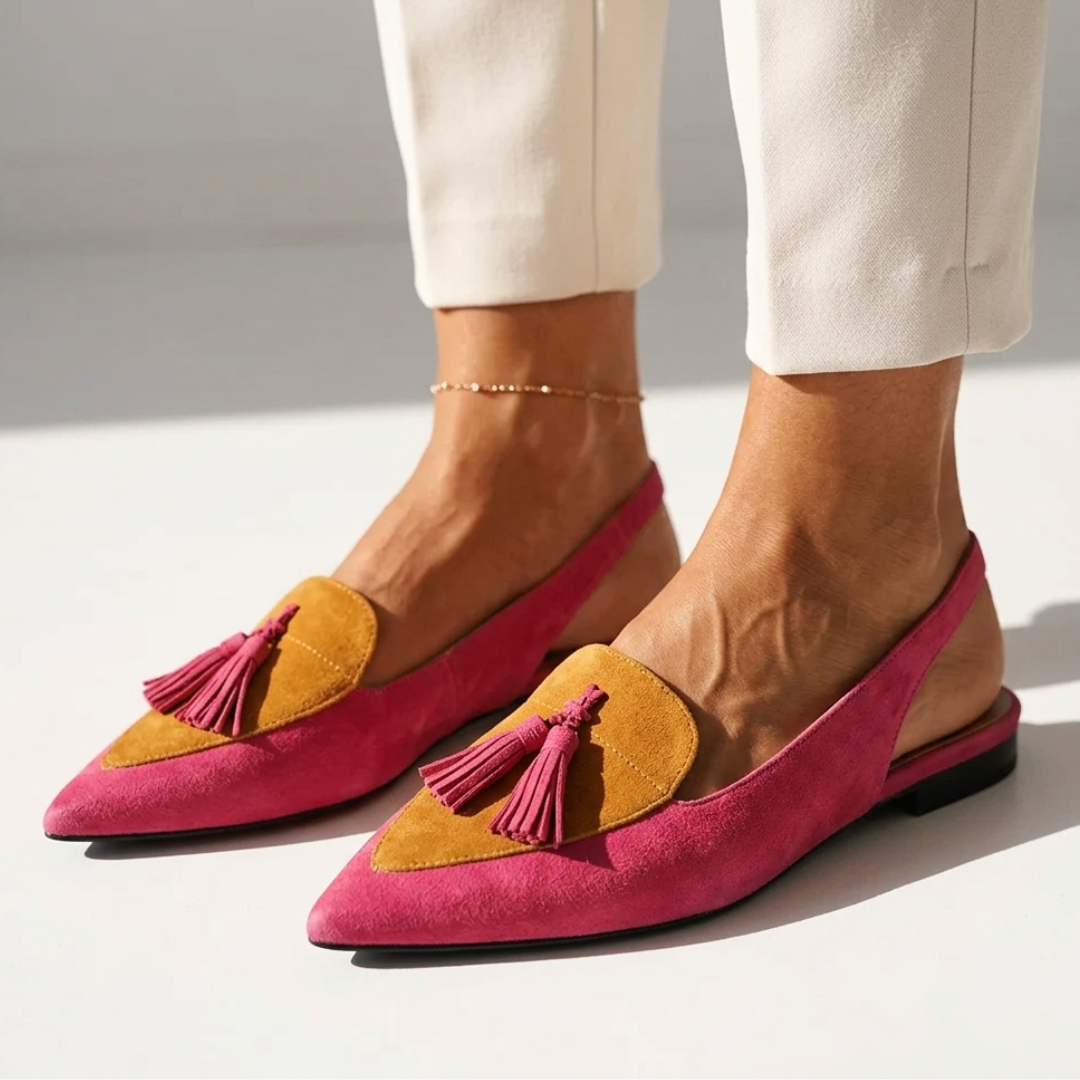 Svetlana - Špicasti Slingback Ravni