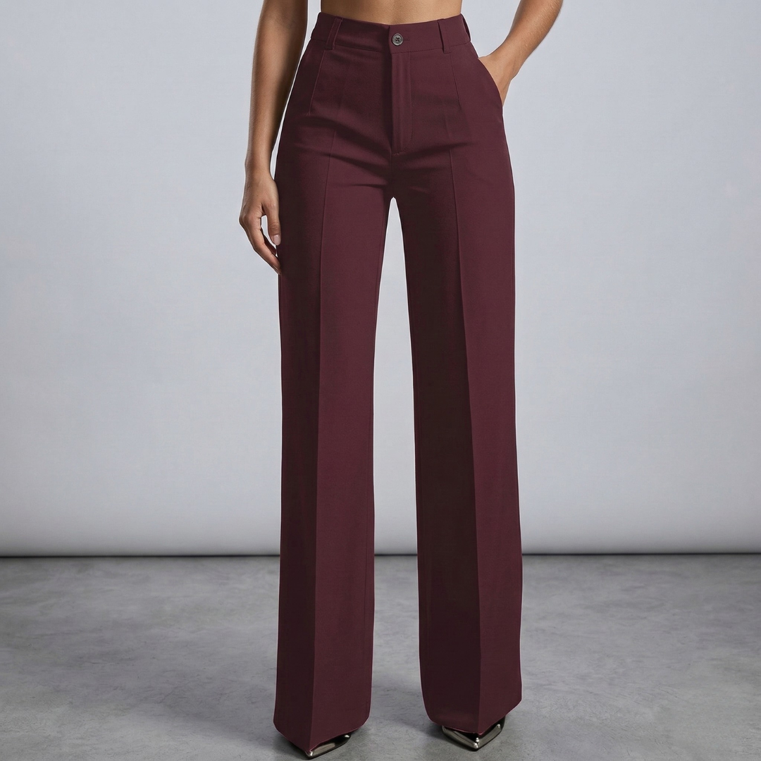 Cveta - Elegantne pantalone s visokim strukom
