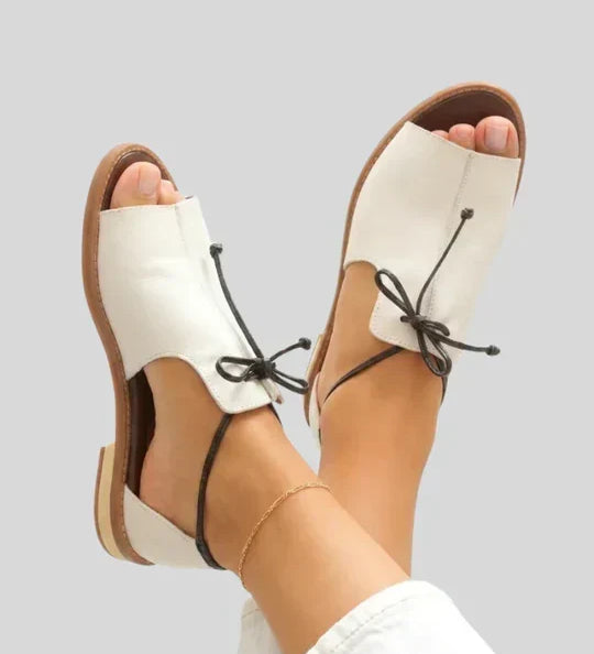 Ljubica – kožne sandale s trakom