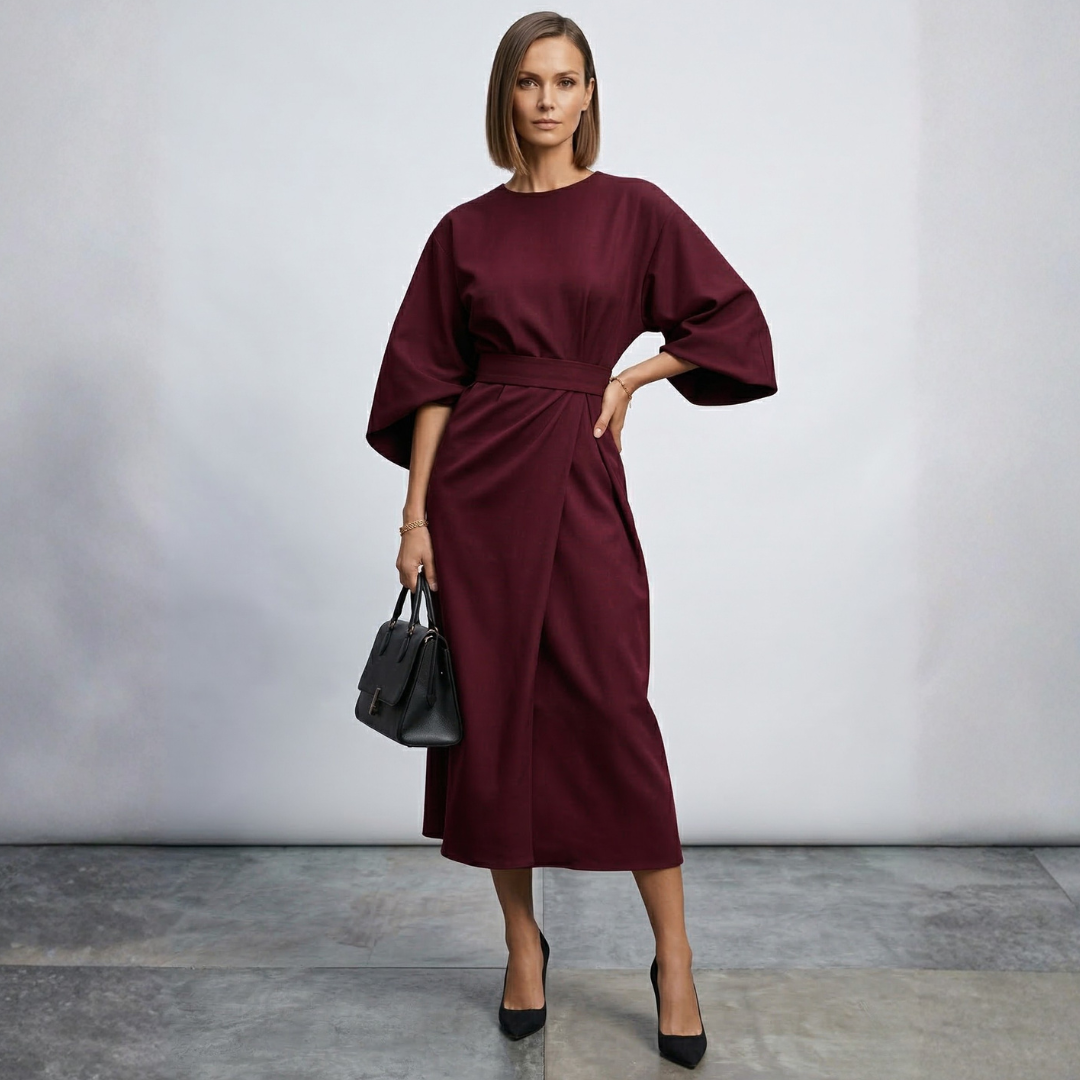 Lidija - Elegantna maxi haljina s remenom
