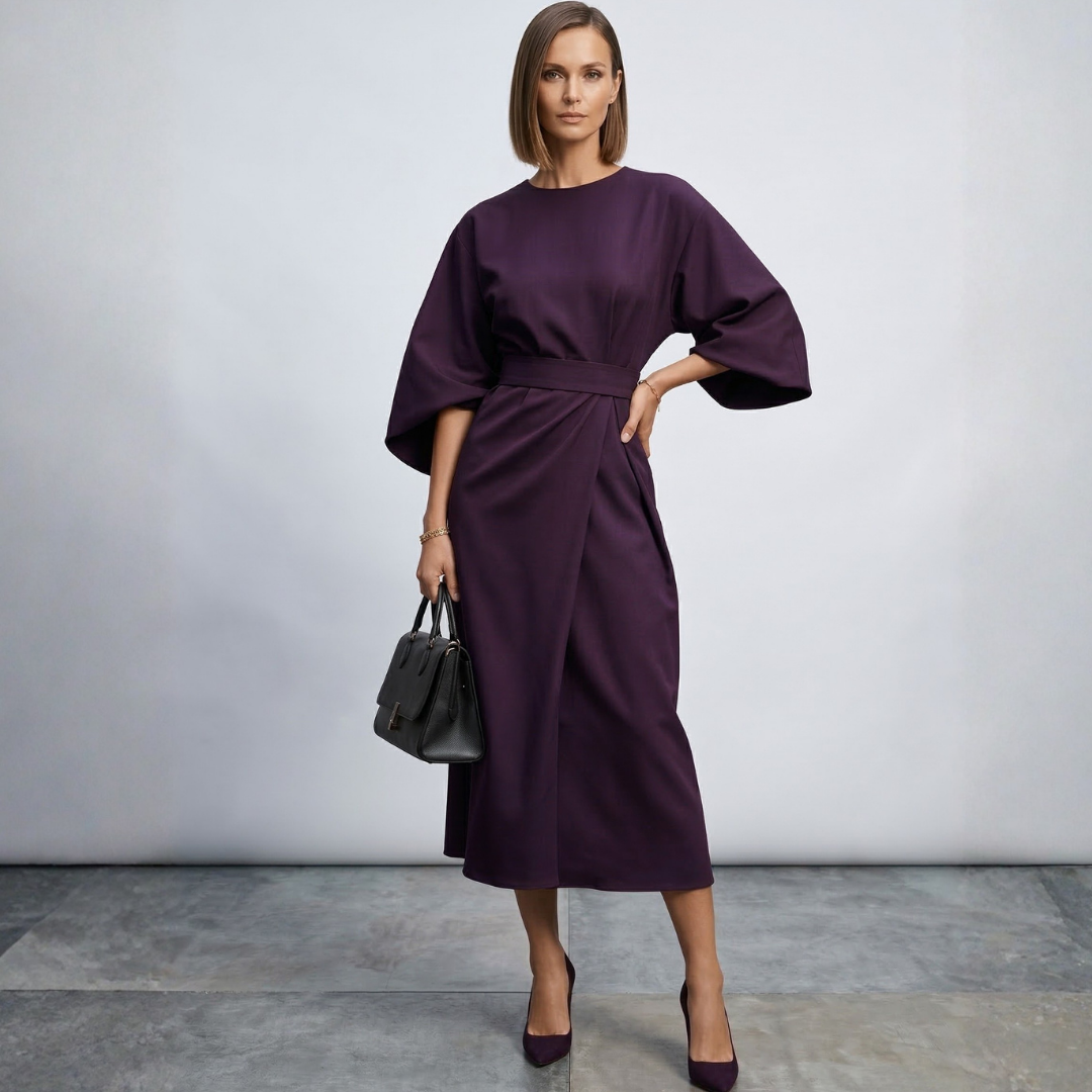 Lidija - Elegantna maxi haljina s remenom