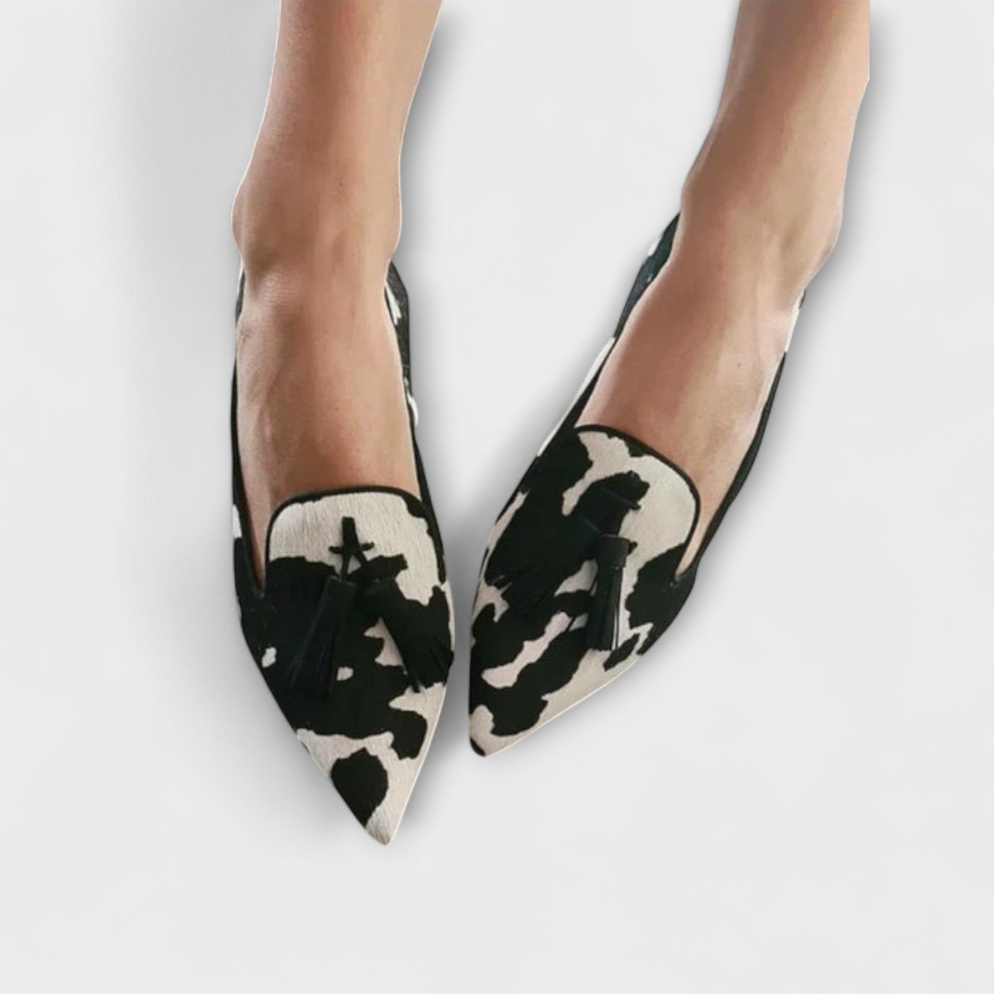 Aleksandra - Elegantni Mokasini s Leopard Uzorkom i Resicama - Elegantni Stil