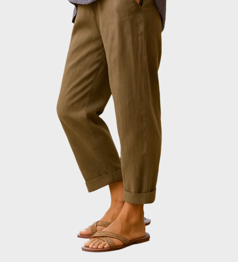 Letnje Pantalone od Lna i Pamuka
