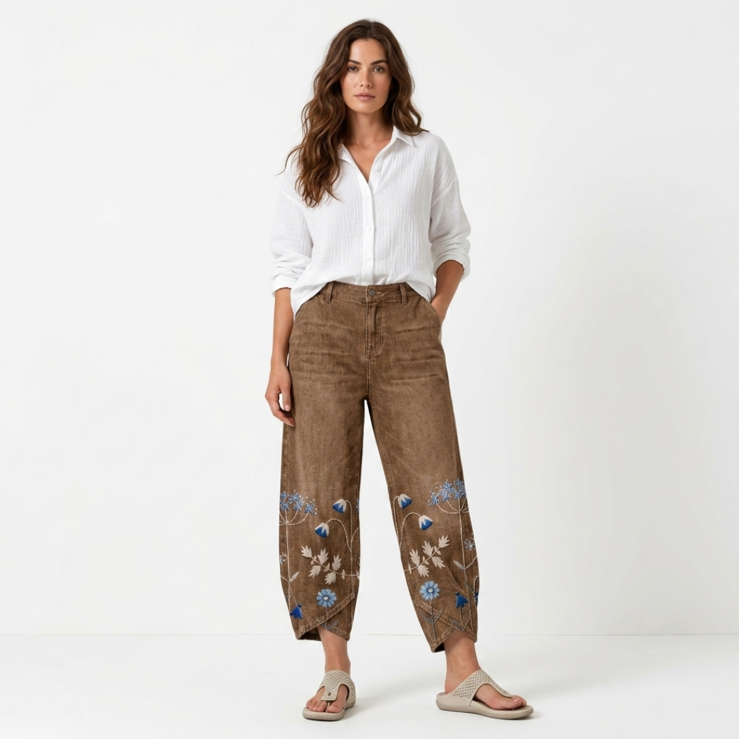 Vaska - Izvezeni casual pantalone