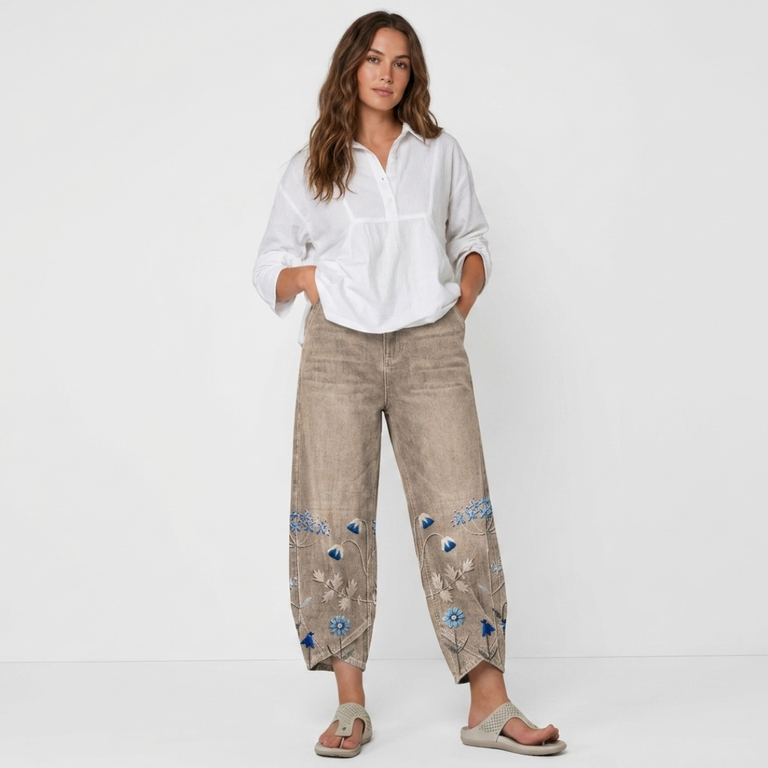 Vaska - Izvezeni casual pantalone