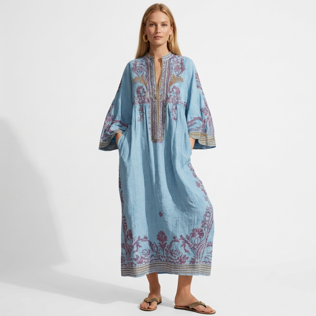Mila - Boho haljina s vezom