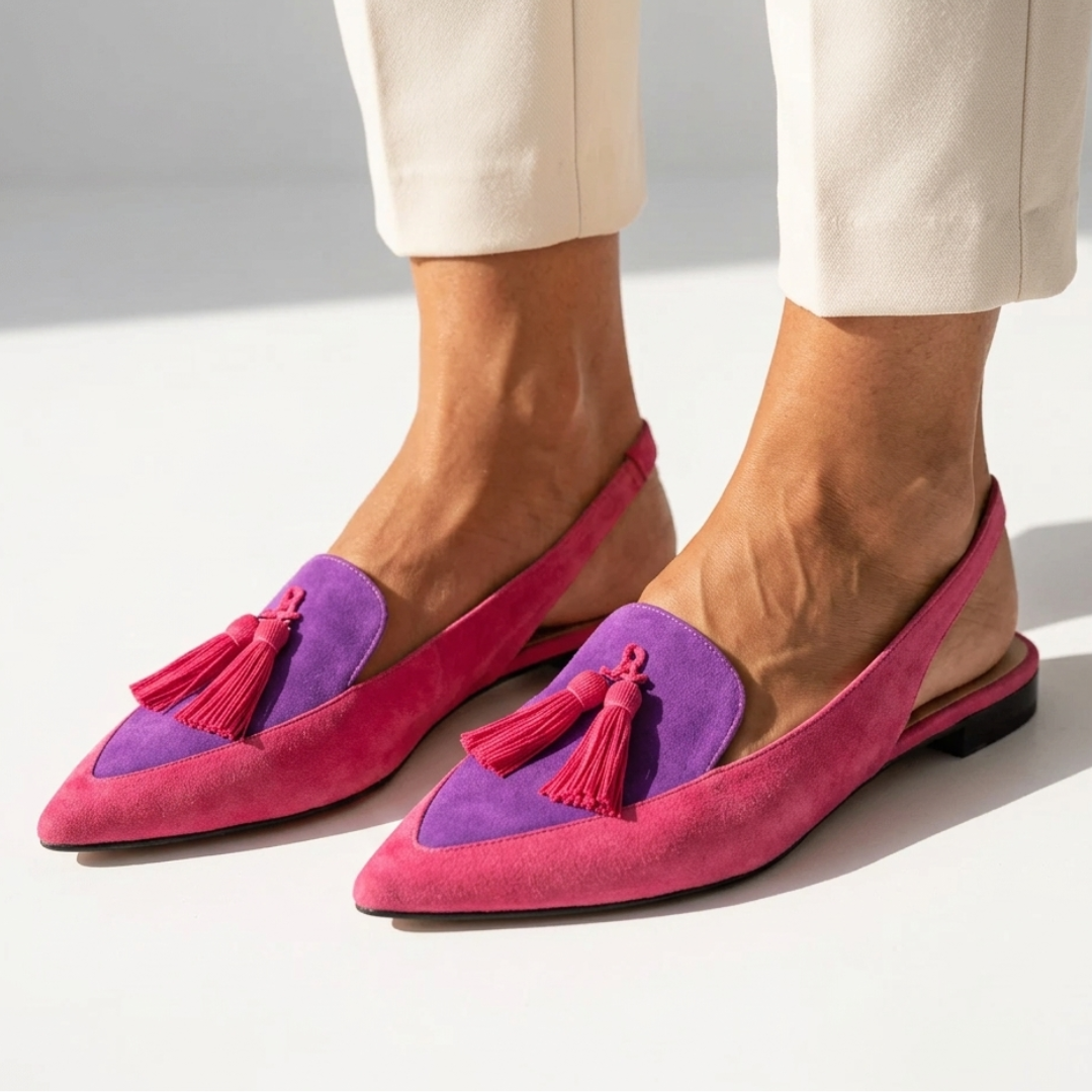 Svetlana - Špicasti Slingback Ravni