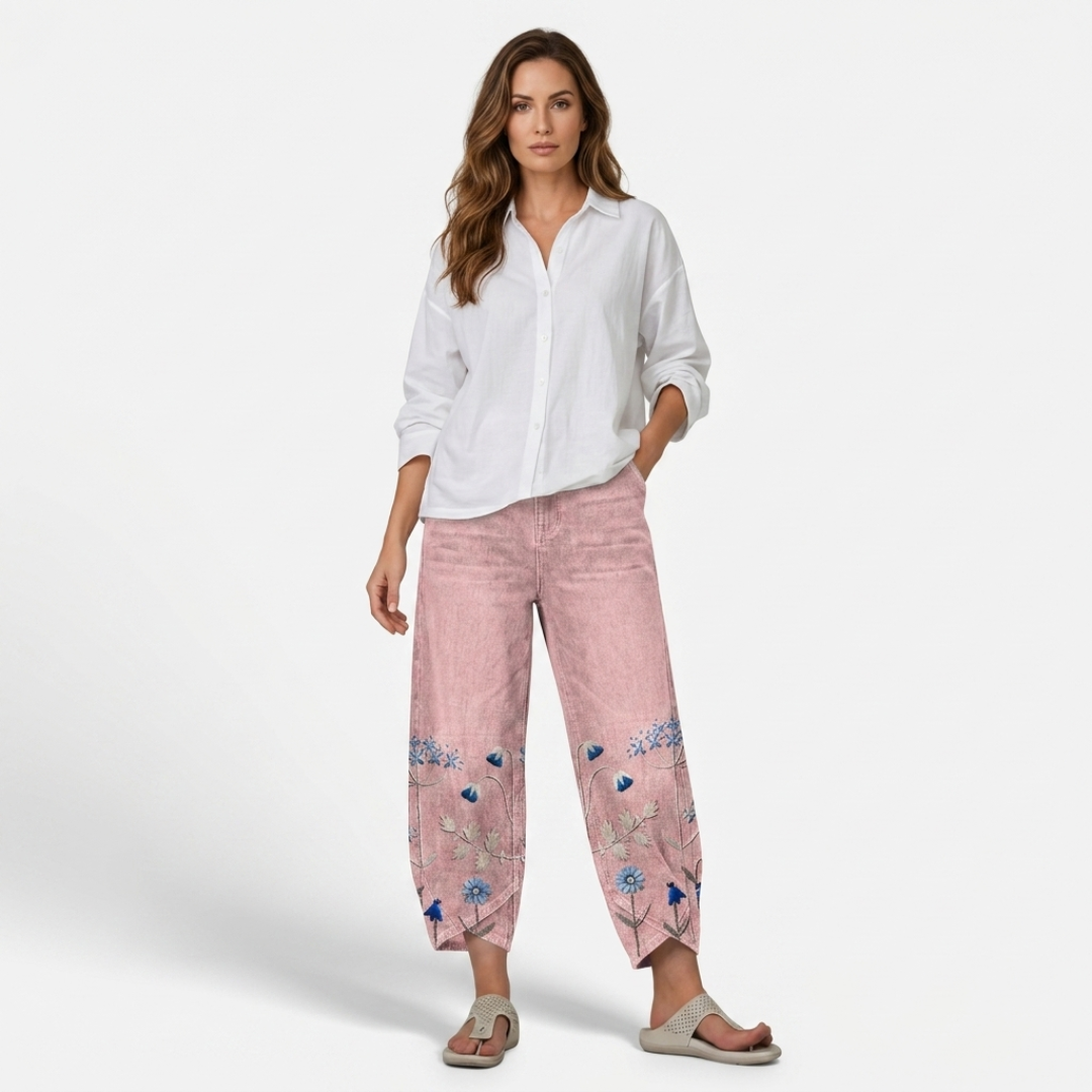 Vaska - Izvezeni casual pantalone
