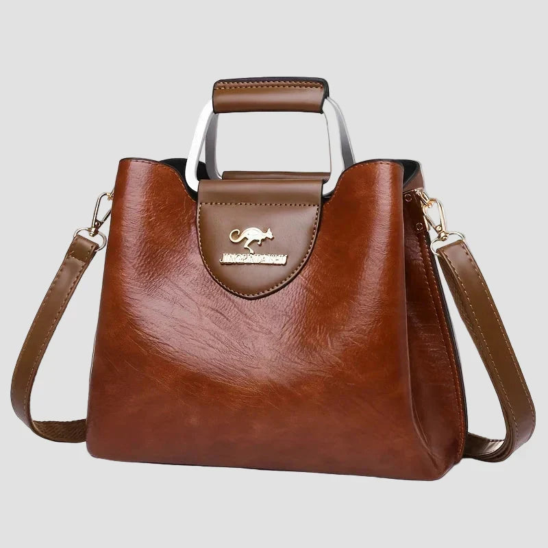 Zorka - Elegantna Dvobojna Kožna Torba