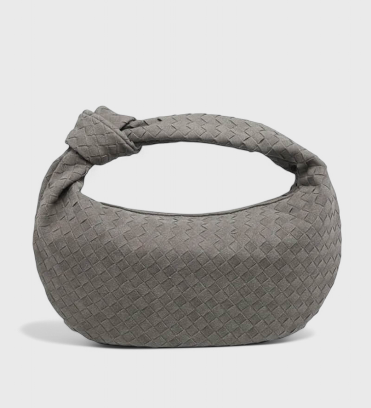 Ljubičasta Srednja Torba Woven s Detaljima Čvora