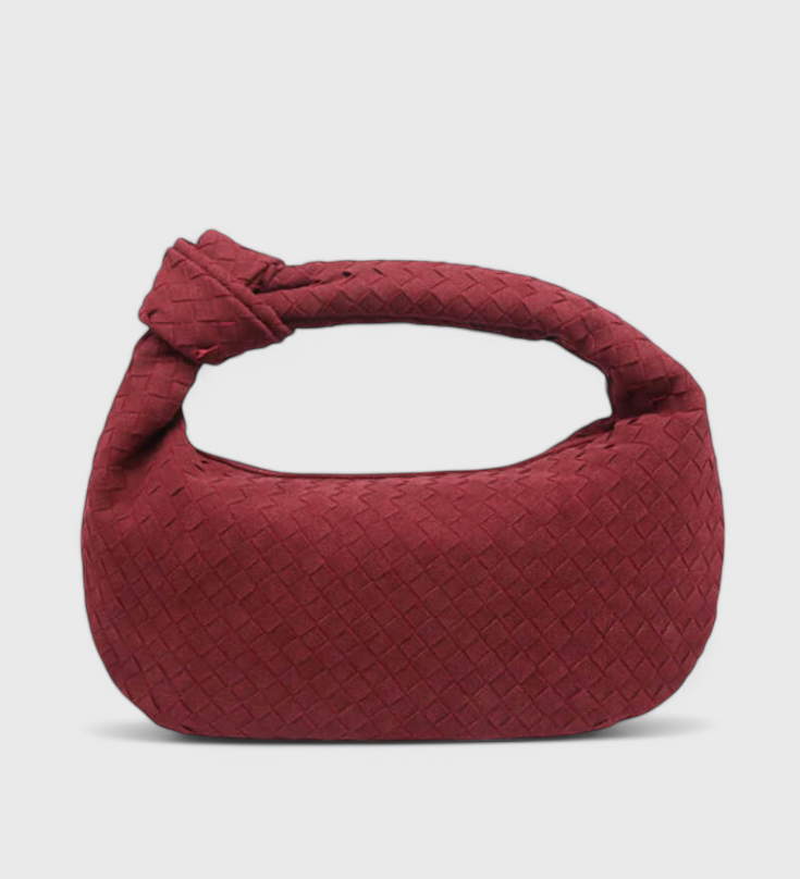 Ljubičasta Srednja Torba Woven s Detaljima Čvora