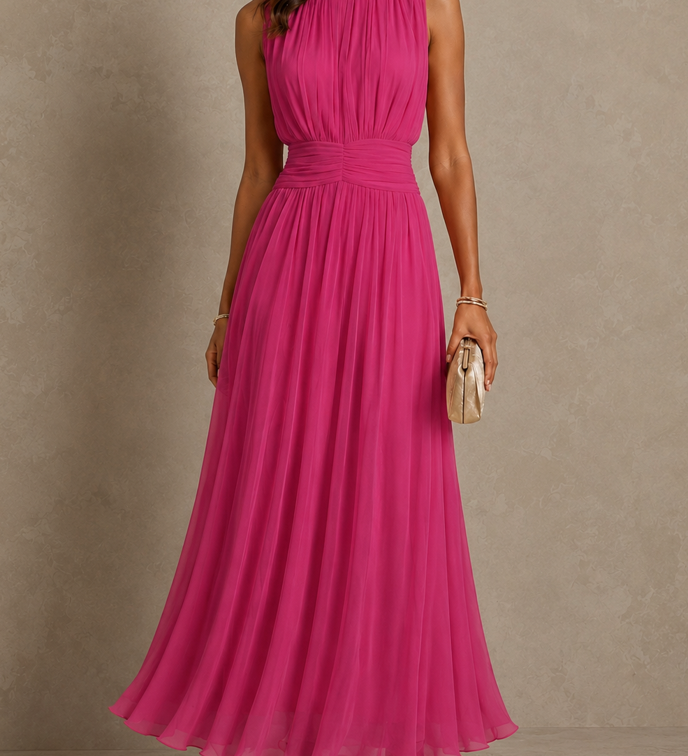 Dobruska – Plisirane bezrukavne midi haljine