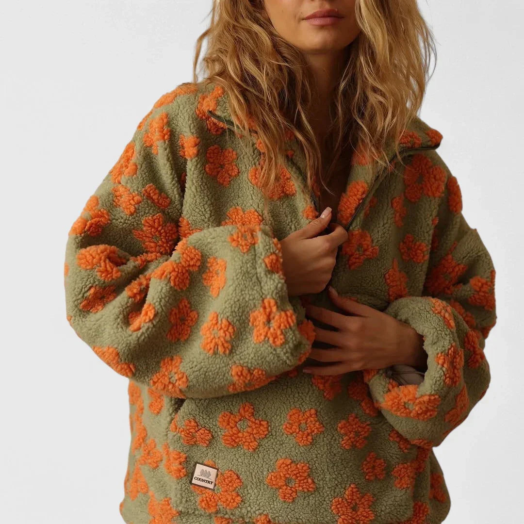 Rada – Topla Cvetna Fleece Jakna