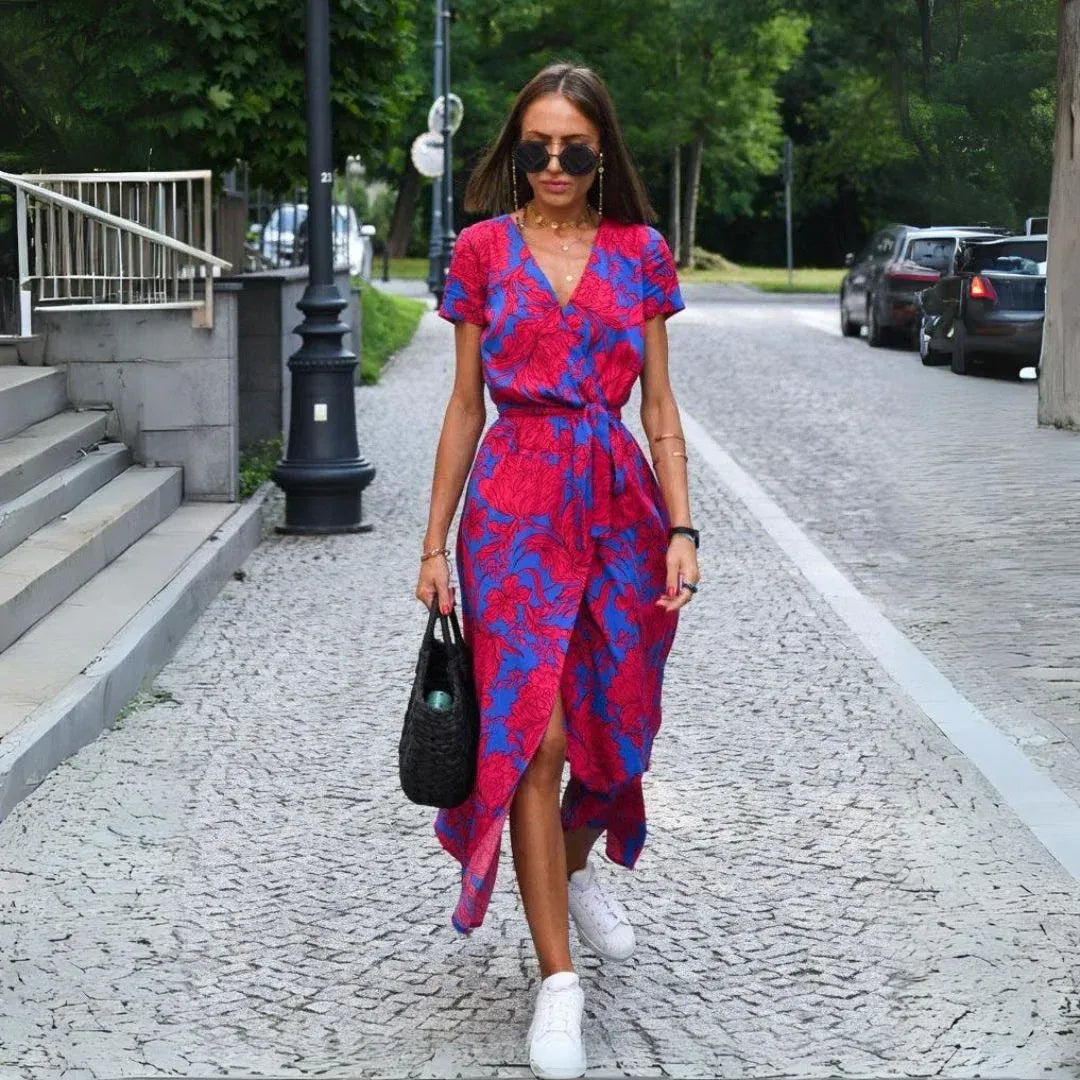 Kristina | Elegantna haljina s krojem na preklop i laskavim fitom