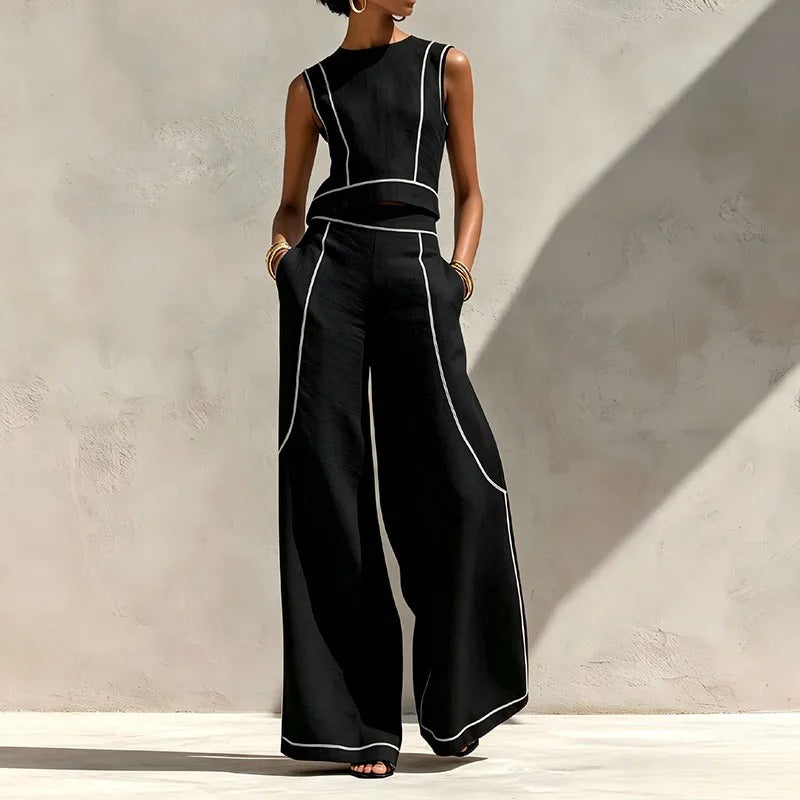 Dobrinka – Dvodelni set sa palazzo pantalonama