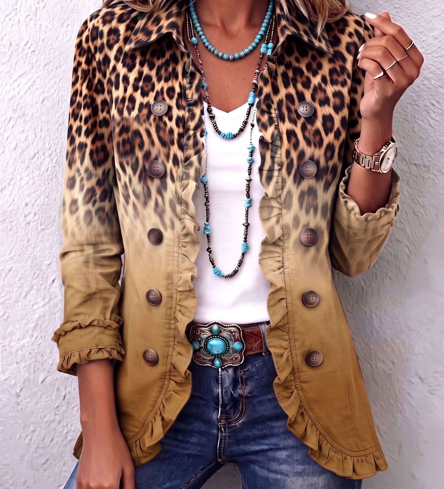 Fialenka – Blazer sa volanima
