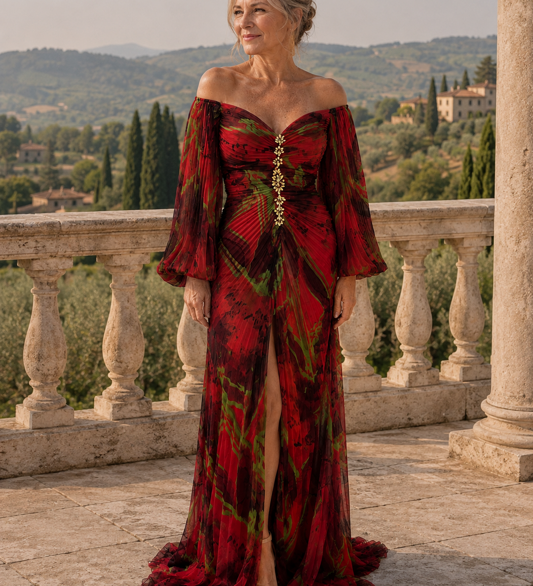 Suzana – duboki izrez maxi haljina