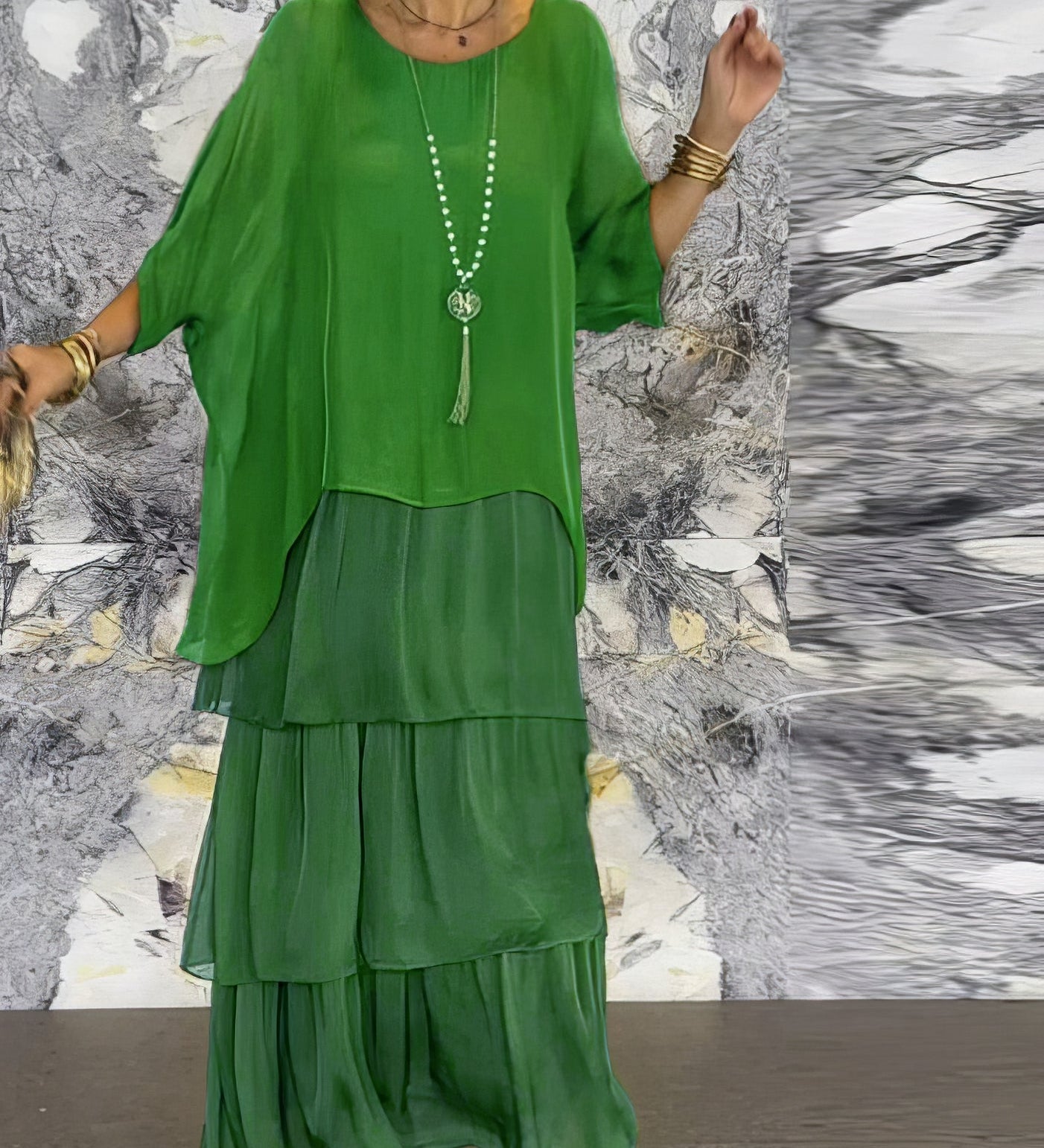 Angela | Elegantna maxi haljina, udobna za sve prilike